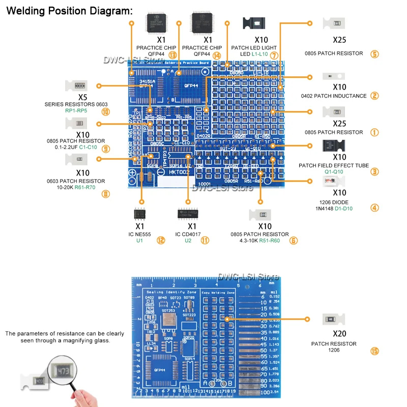 SMD/SMT Components Soldering P - Breadboard 400 Point ulasan dan harga