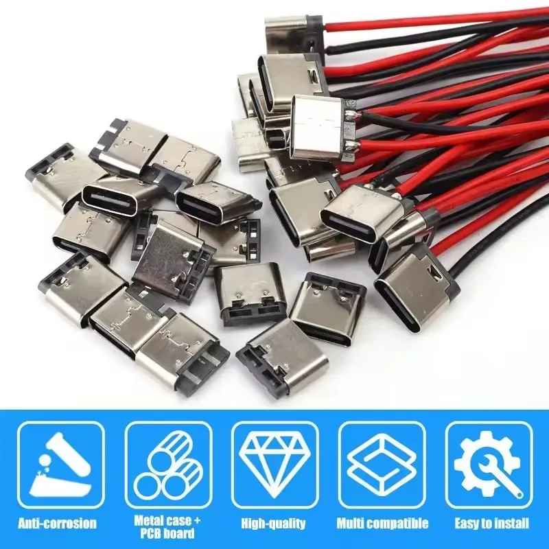 5-20PCS Type-C 2Pin Solder Wir - Usb C Cable ulasan dan harga