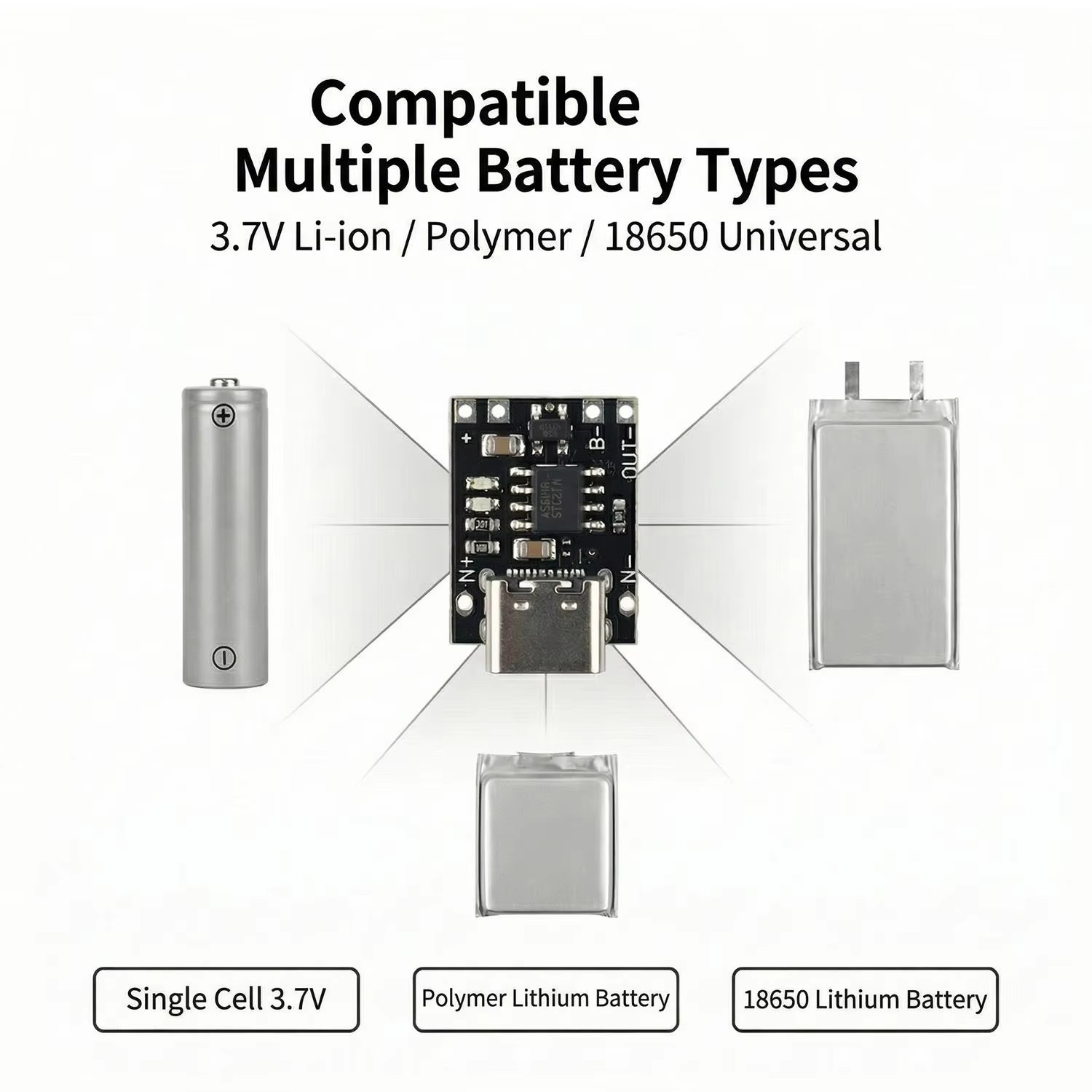 1-20Pcs TP4056 3.7V Lithium Ba - Usb C Cable ulasan dan harga