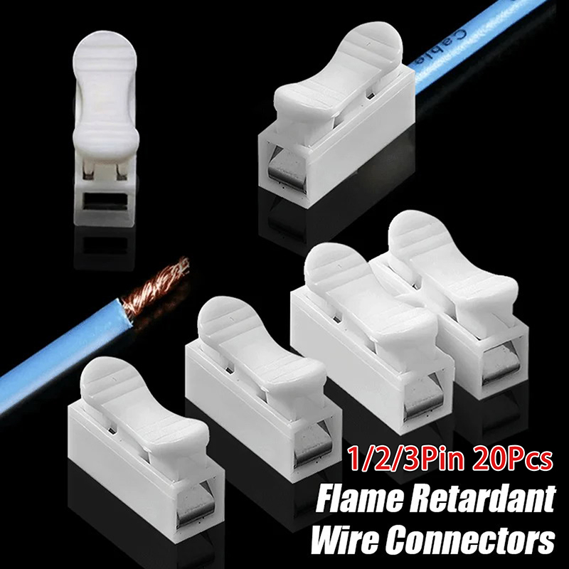 20Pcs 1P 2P 3P Spring Clamp Ca - Screw Terminal Block ulasan dan harga